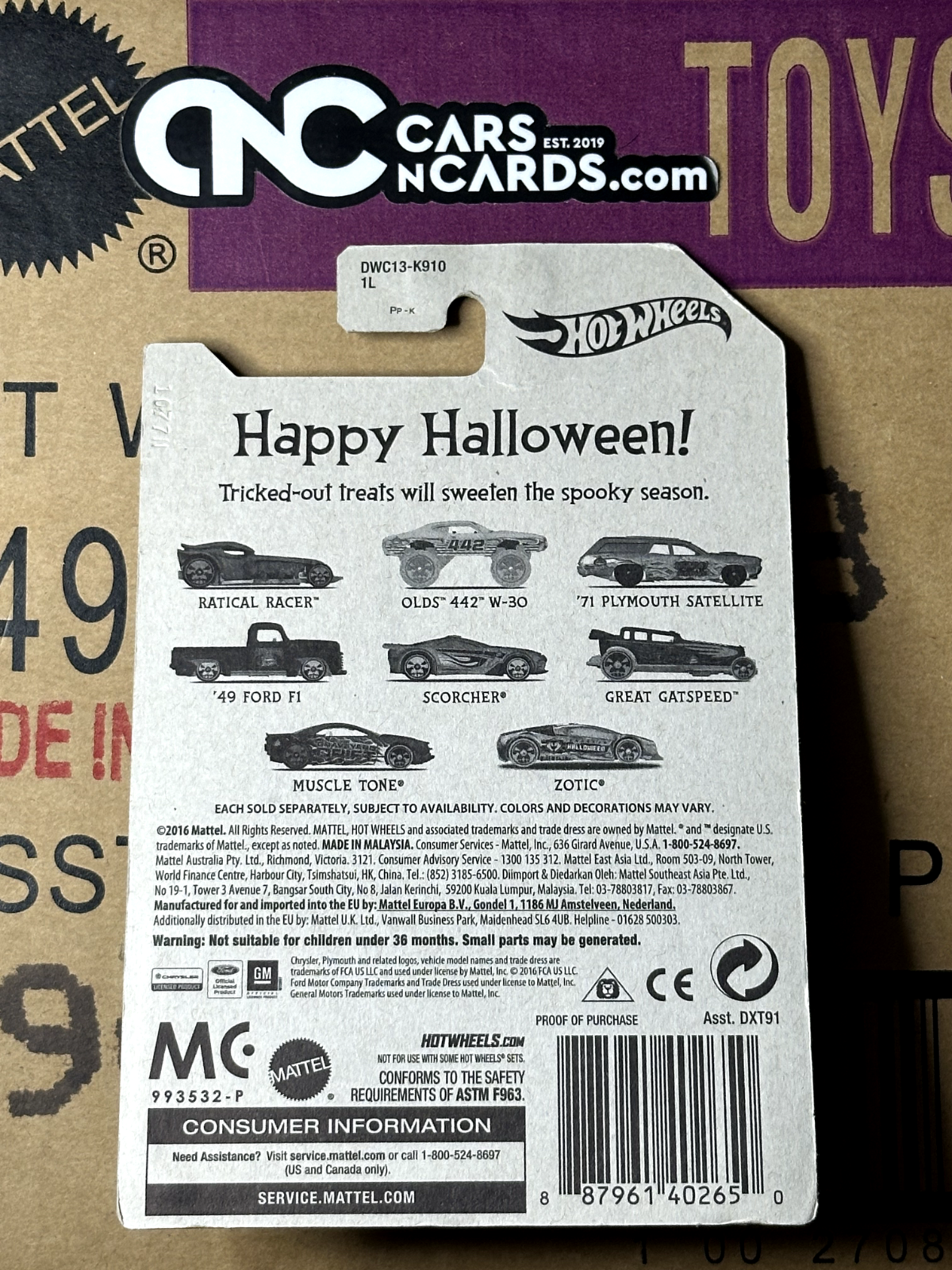 2017 Hot Wheels Halloween Series 5/8 Scorcher