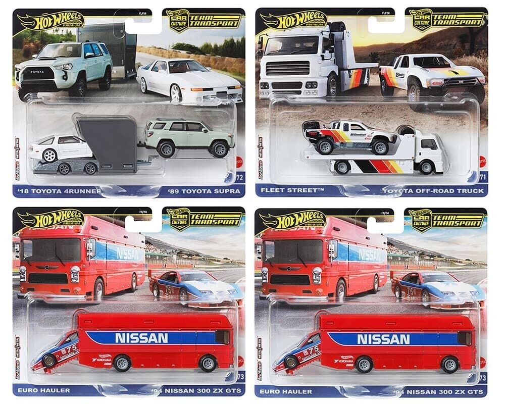 2024 Hot Wheels Premium Car Culture Team Transport Sealed D Case (Nissan/Toyota)