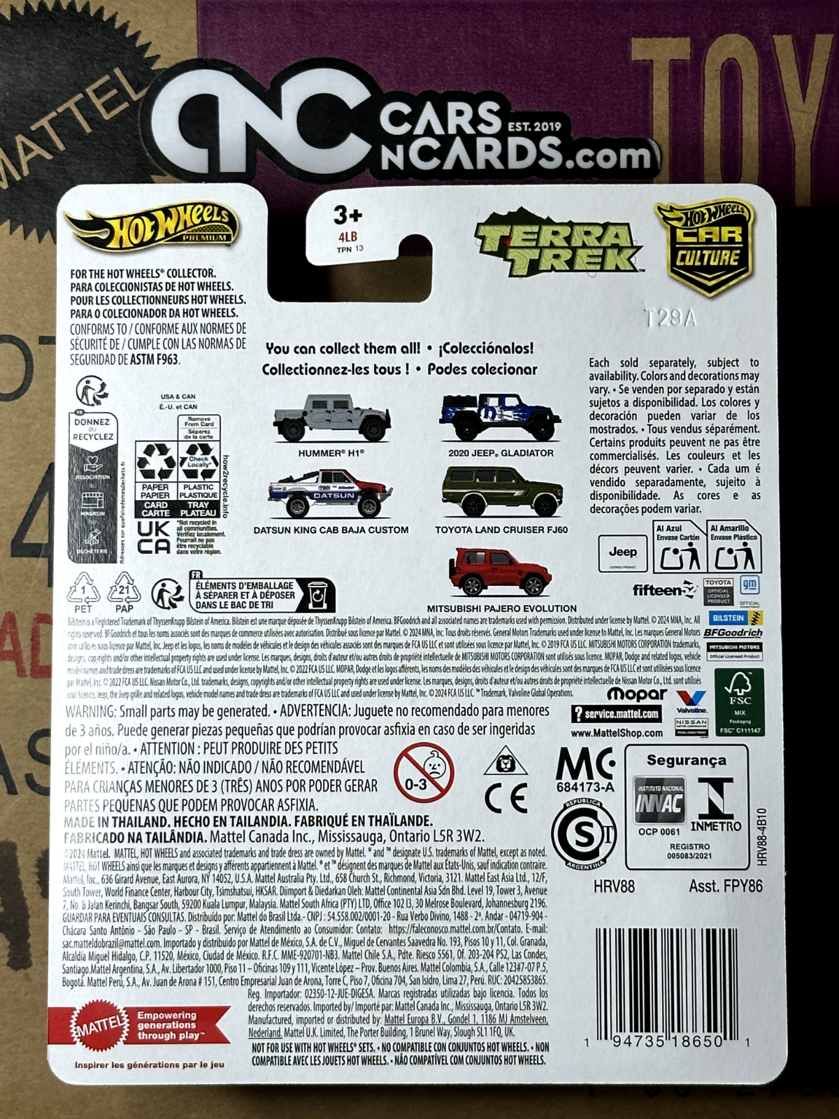 2024 Hot Wheels Premium Car Culture Terra Trek 4/5 Toyota Land Cruiser FJ60