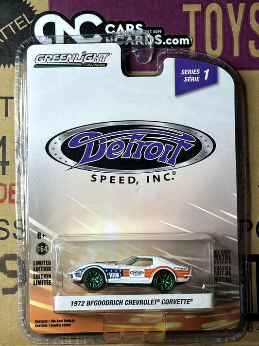 Greenlight Green Machine Detroit Speed Inc  1972 BFGoodrich Chevrolet Corvette