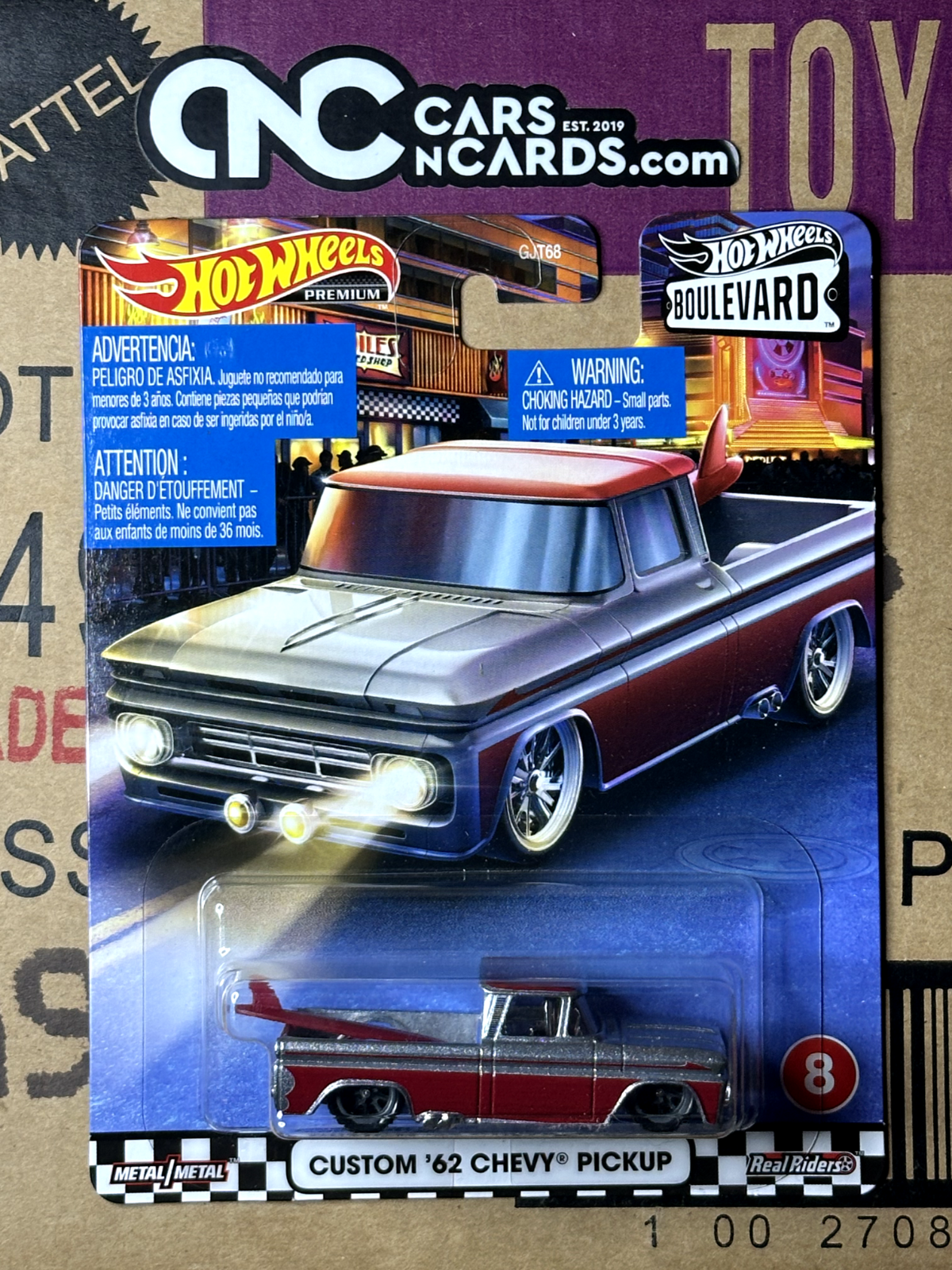 2020 Hot Wheels Premium Boulevard #8 Custom '62 Chevy Pickup