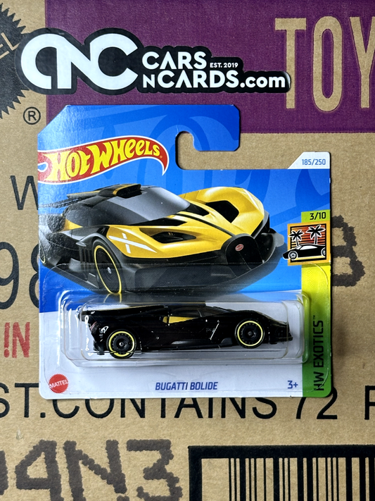 2024 Hot Wheels HW Exotics #3/10 Bugatti Bolide Yellow Short Card