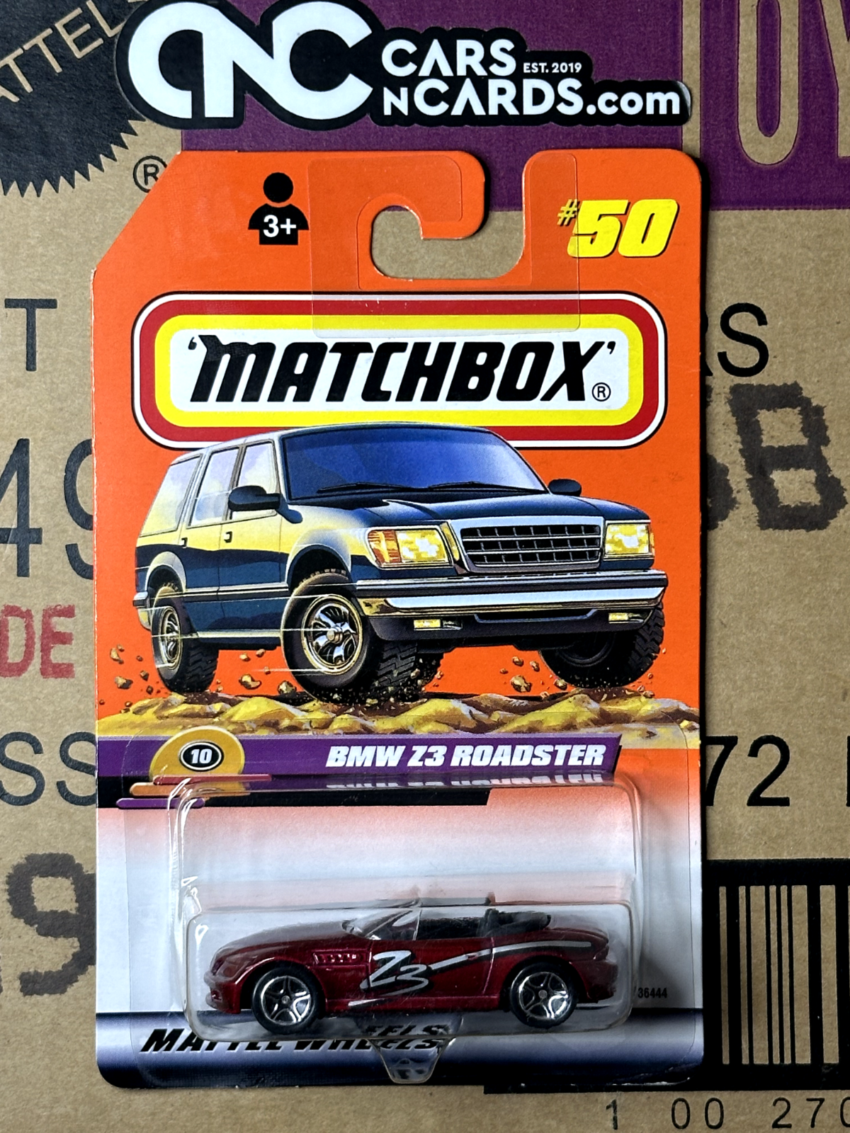 1999 Matchbox #50 BMW Z3 Roadster Red