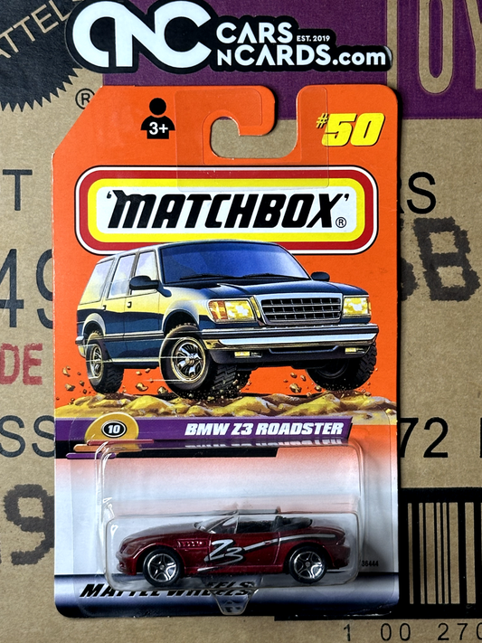 1999 Matchbox #50 BMW Z3 Roadster Red