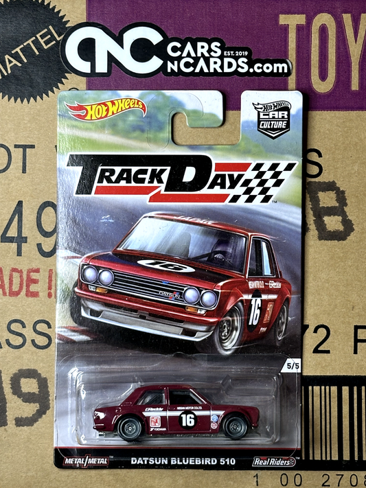 2016 Hot Wheels Premium Car Culture Track Day Datsun 510 (Cracked Blister)