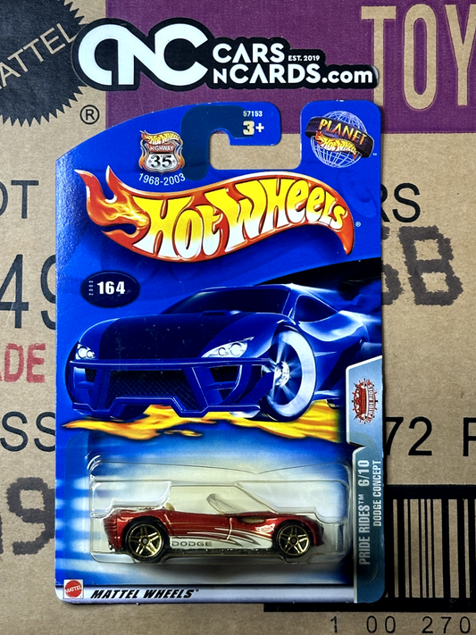 2003 Hot Wheels Pride Rides 6/10 Dodge Concept Collector #164 (Soft Corner)