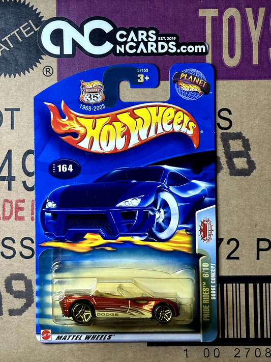 2003 Hot Wheels Pride Rides 6/10 Dodge Concept Collector #164