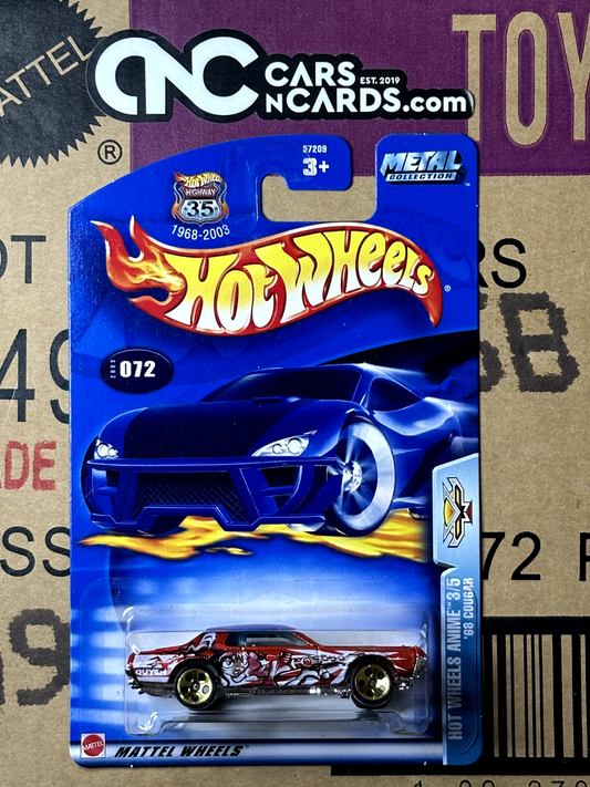 2003 Hot Wheels Hot Wheels Anime 3/5 '68 Mercury Cougar Collector #072