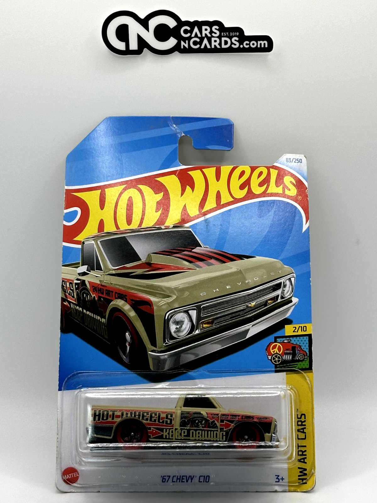 2024 Hot Wheels HW Art Cars 2/10 '67 Chevy C10 (Card Damage)