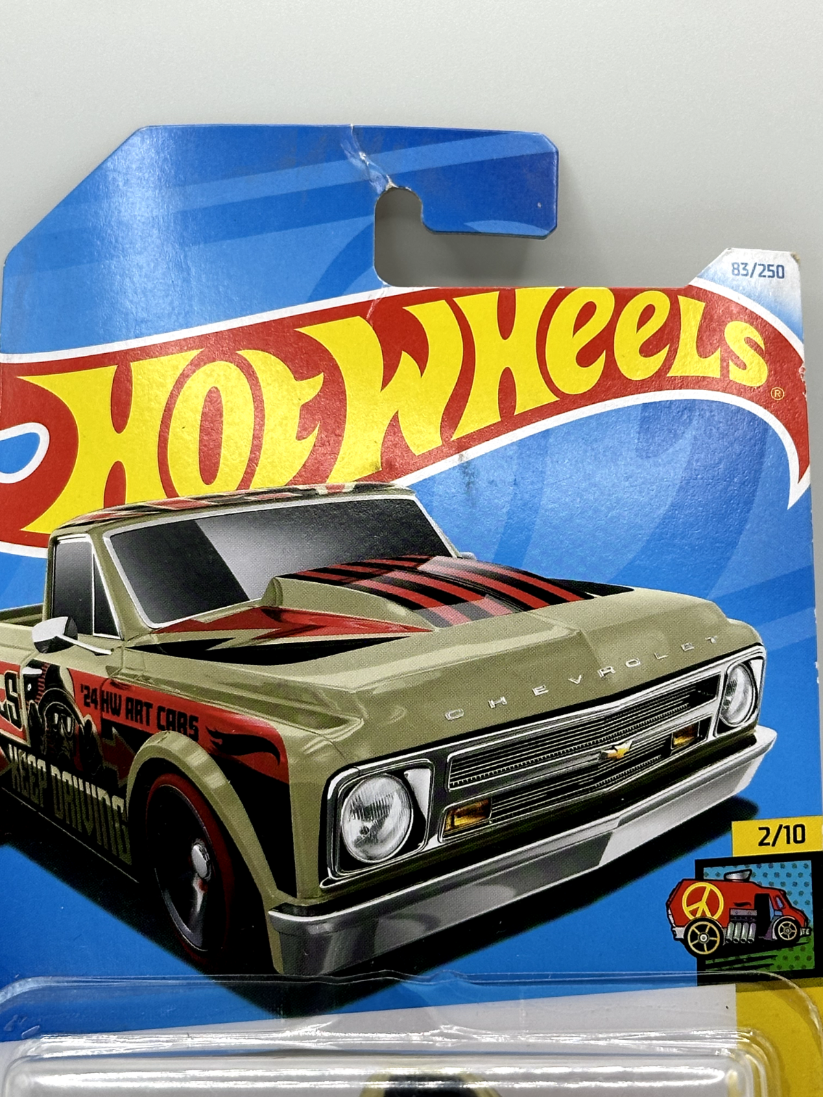 2024 Hot Wheels HW Art Cars 2/10 '67 Chevy C10 (Card Damage)