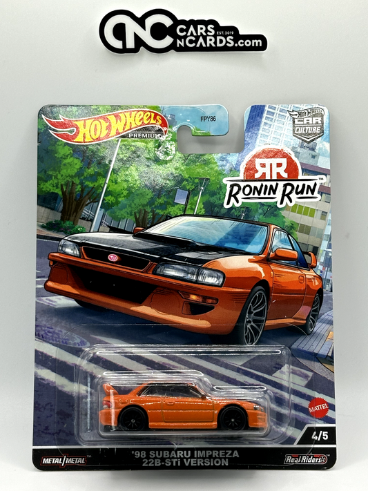 2022 Hot Wheels Premium Car Culture Ronin Run #4/5 '98 Subaru Impreza 22B-STi