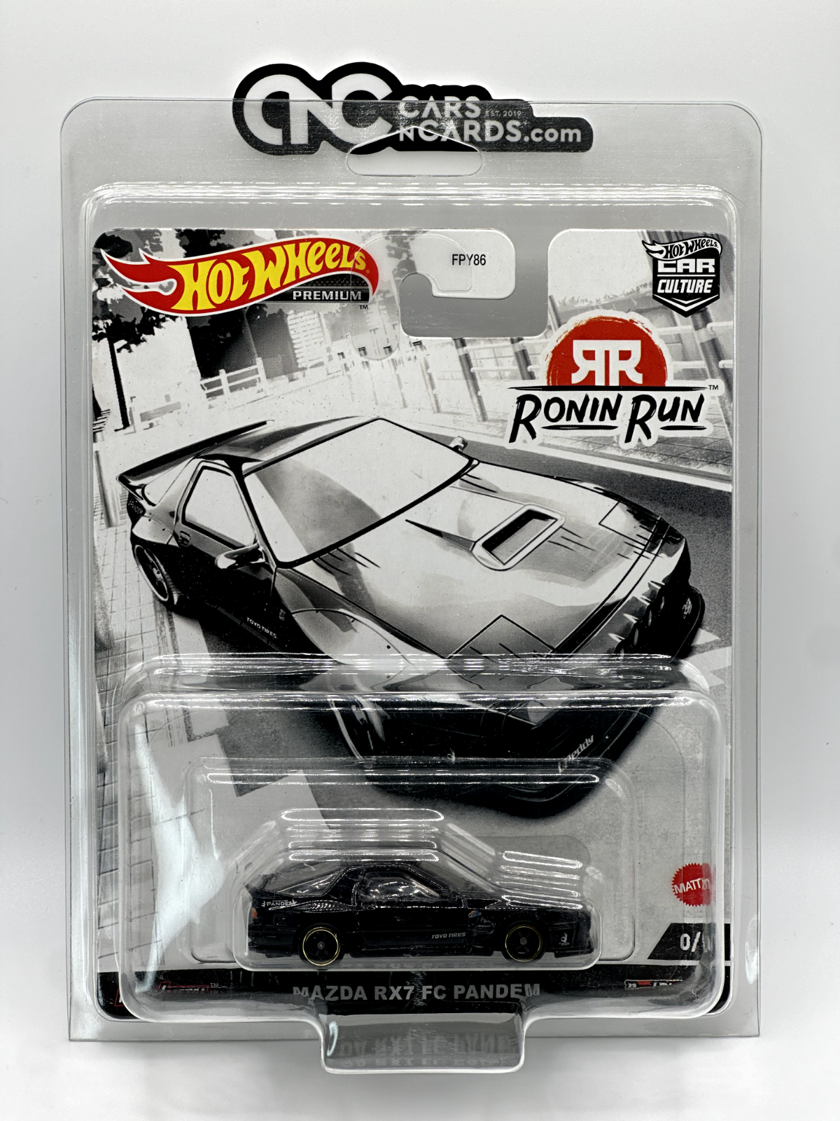 2022 Hot Wheels Premium Chase Ronin Run #0/5 Mazda RX7 FC Pandem With Protector