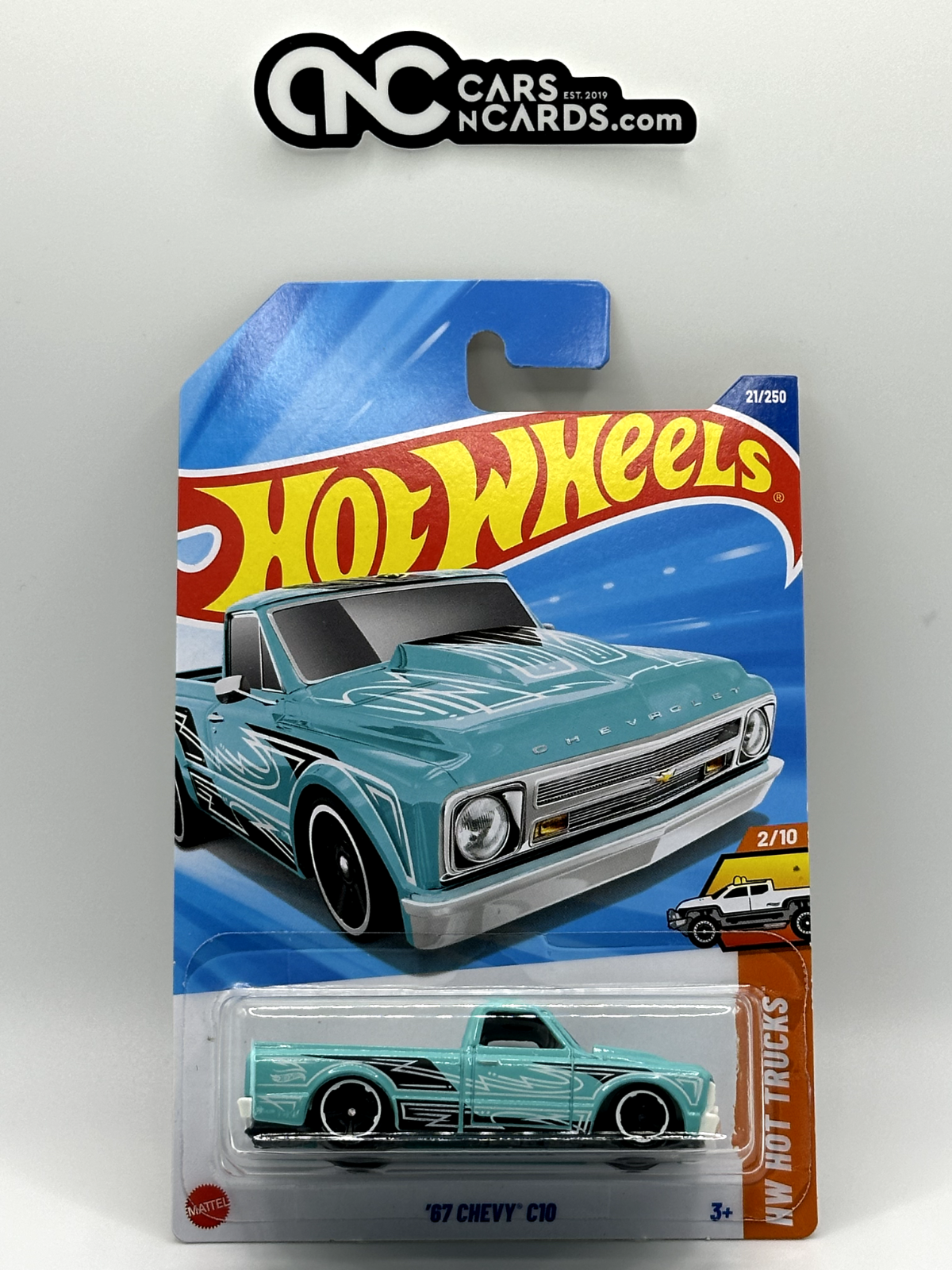 2025 Hot Wheels HW Hot Trucks 2/10 '67 Chevy C10 Blue (Card Crease)