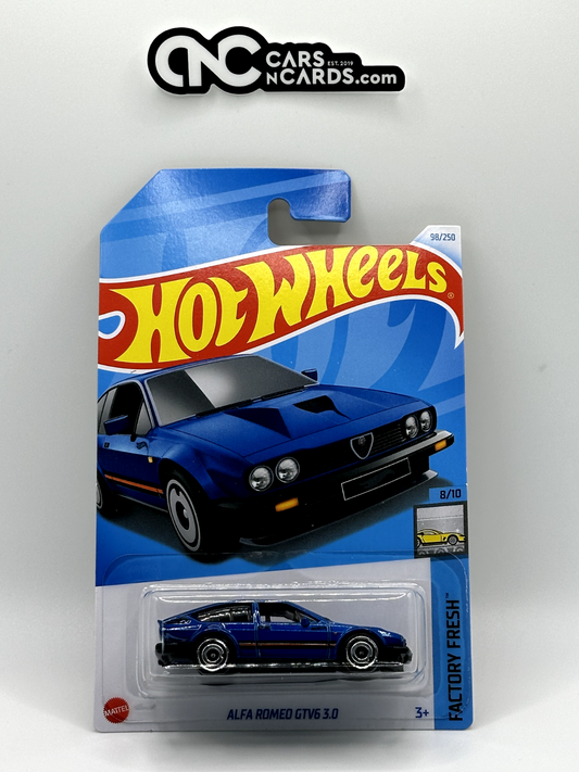 2024 Hot Wheels Factory Fresh 8/10 Alfa Romeo GTV6 3.0 Blue