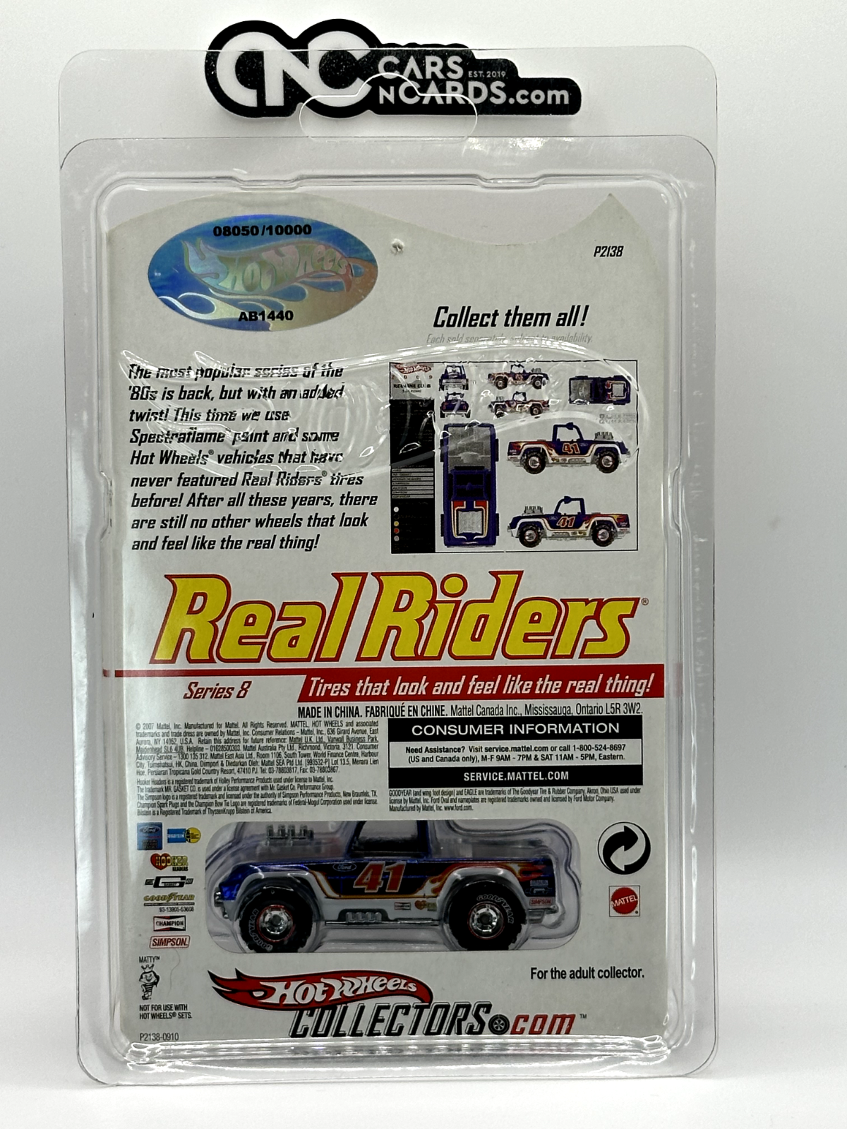 2007 Hot Wheels RLC Real Riders Baja Bruiser 08050/10000 (Card Damage)