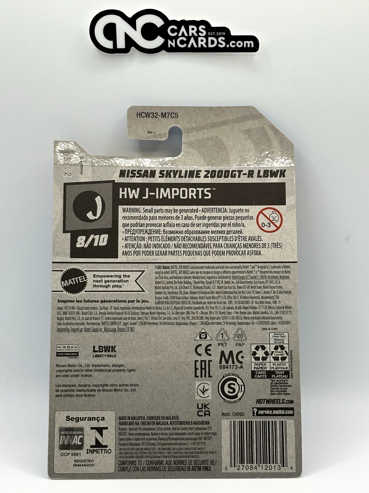 2022 Hot Wheels HW J-Imports 8/10 Liberty Walk Nissan Skyline 2000 GT-R LBWK