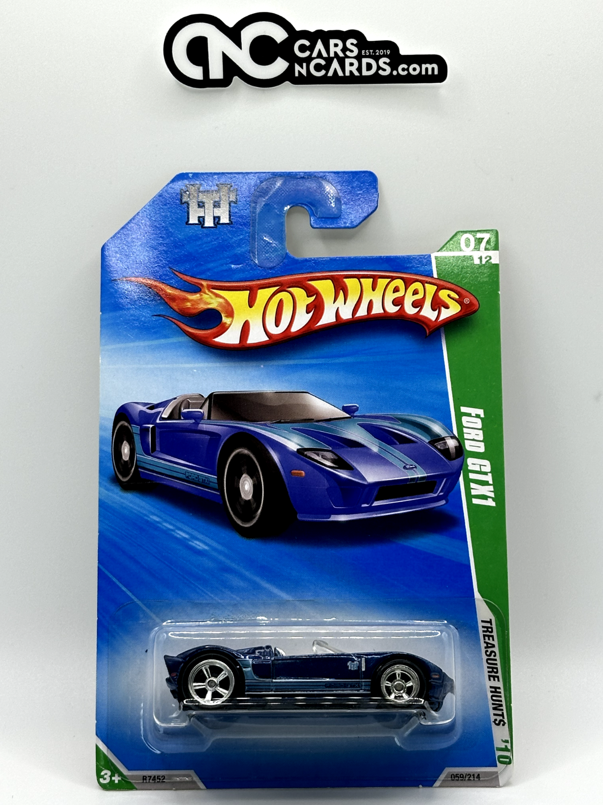2010 Hot Wheels Super Treasure Hunt 7/12 Ford GTX1 With Protector