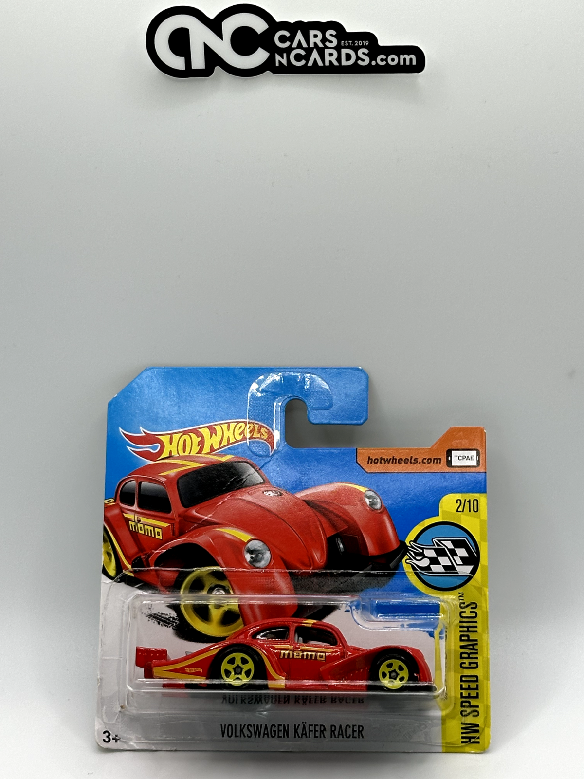 2017 Hot Wheels HW Speed Graphics Volkswagen Kafer Racer Cracked Blister/Creased