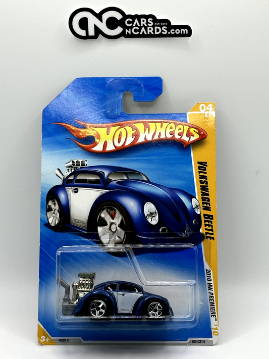 2010 Hot Wheels HW Premiere '10 4/52 Volkswagen Beetle Blue