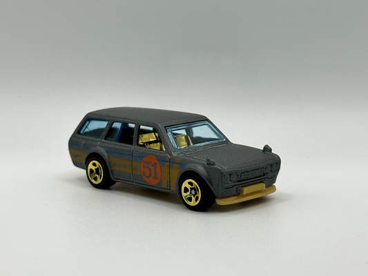 2019 Hot Wheels 51st Anniversary '71 Datsun 510 Wagon Gray Loose