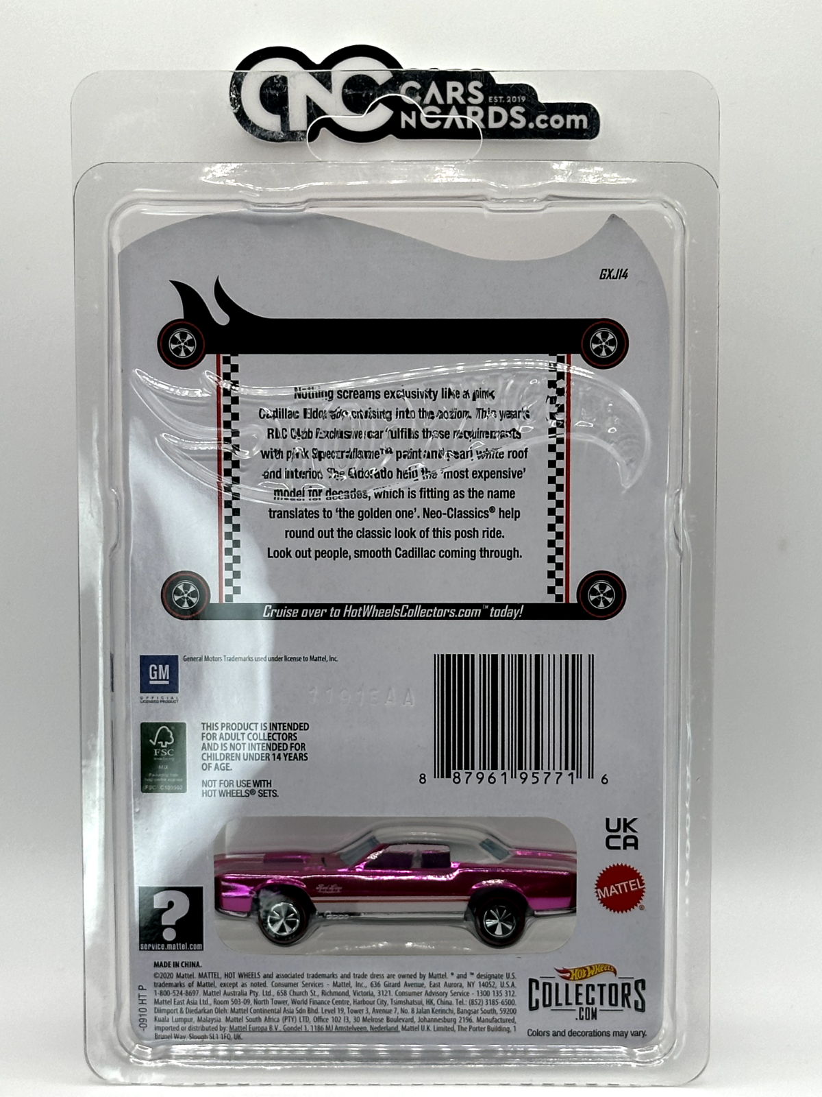 2021 Hot Wheels RLC Red Line Club Custom Eldorado Pink