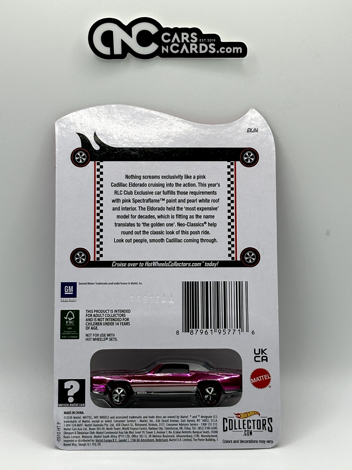 2021 Hot Wheels RLC Red Line Club Custom Eldorado Pink