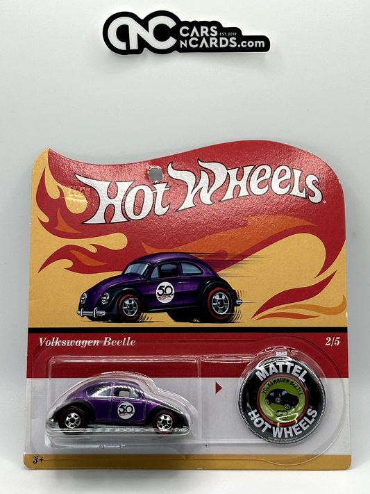 2018 Hot Wheels 50th Anniversary 2/5 Volkswagen Beetle (Soft Corners/Punched)