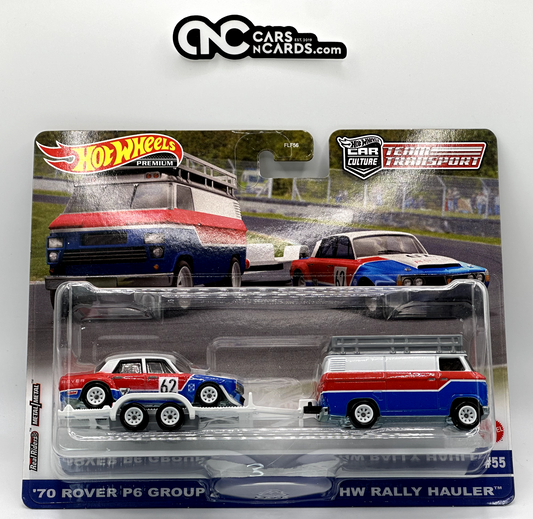 2023 Hot Wheels Car Culture Team Transport #55 '70 Rover P6 Group 2 Rally Hauler