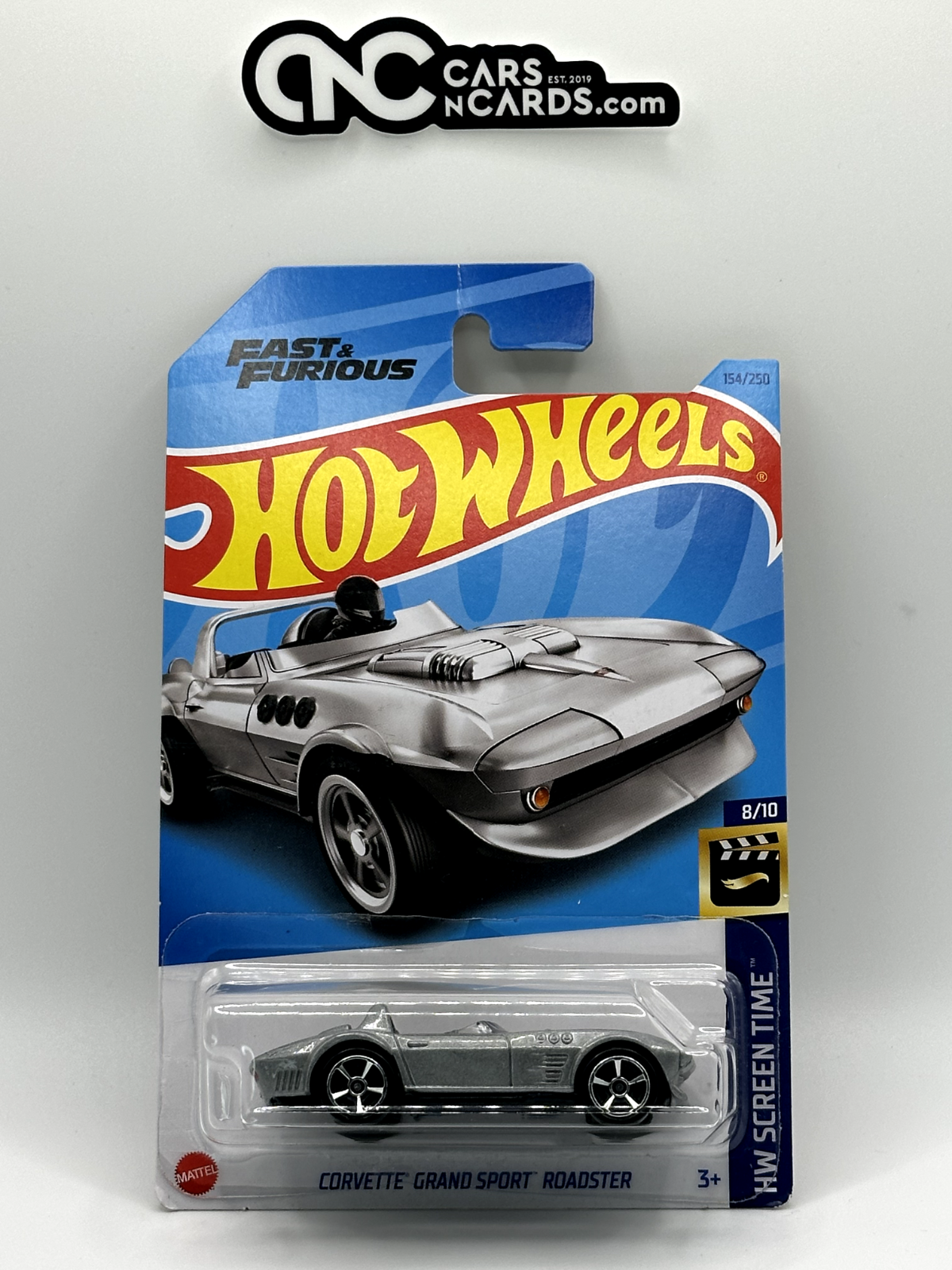 2023 Hot Wheels HW Screen Time 8/10 Corvette Grand Sport Roadster (Card Damage)