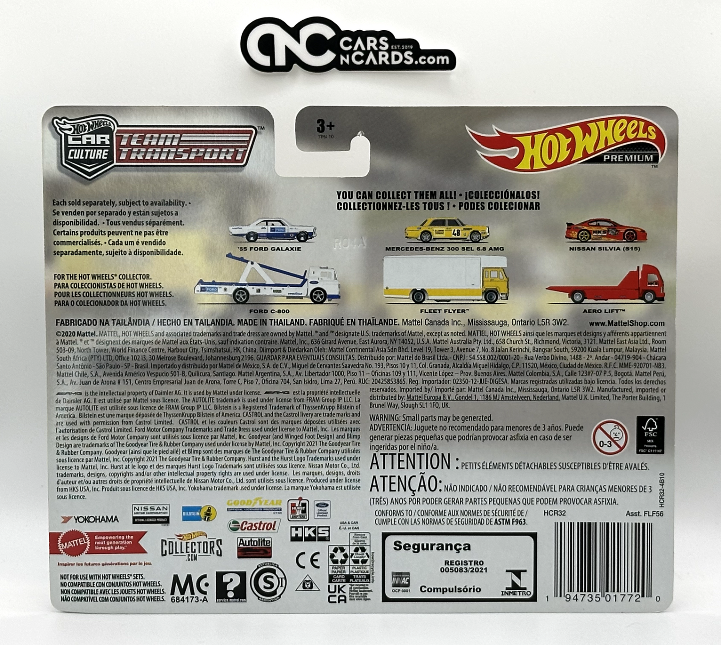 2022 Hot Wheels Car Culture Team Transport #39 Mercedes-Benz 300 SEL 6.8 AMG