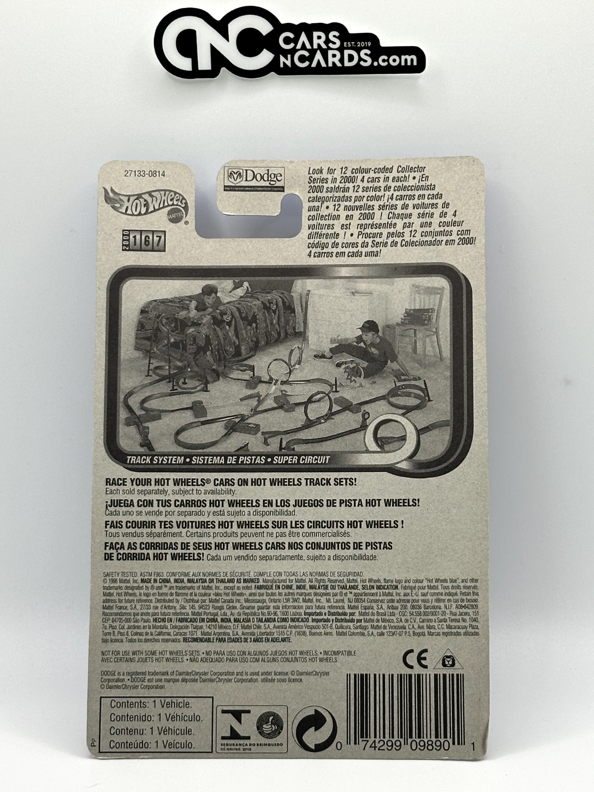 2000 Hot Wheels Dodge Concept Car Collector #167