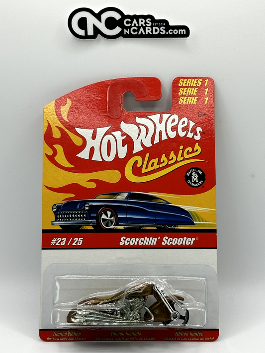 2005 Hot Wheels Classics Series 1 #23/25 Scorchin' Scooter Gold