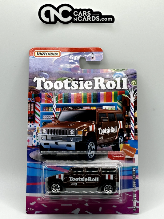 2019 Matchbox 3/6 Tootsie Roll '02 Hummer H2 SUV Concept (Soft Corner)