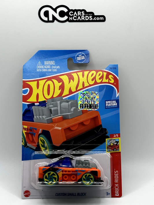 2023 Hot Wheels RLC Factory Sealed Brick Rides 2/5 Custom Small Block Orange