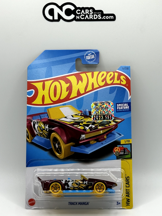 2023 Hot Wheels RLC Factory Sealed HW Art Cars 1/10 Track Manga Red