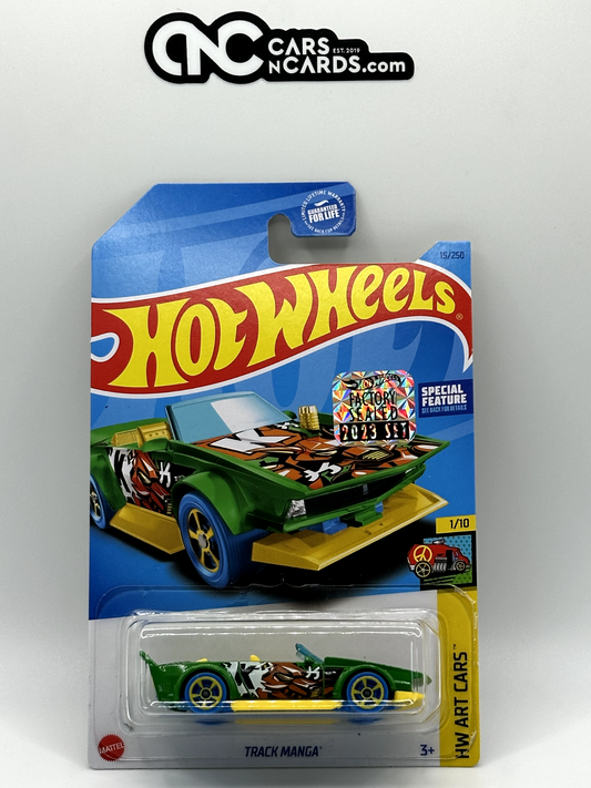 2023 Hot Wheels RLC Factory Sealed HW Art Cars 1/10 Track Manga Green