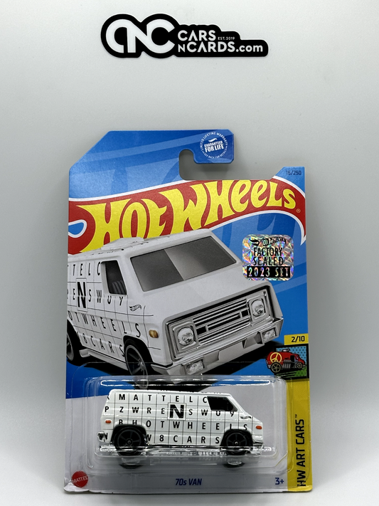 2023 Hot Wheels RLC Factory Sealed HW Art Cars 2/10 70s Van White (Card Damage)