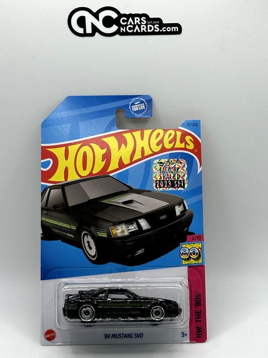 2023 Hot Wheels RLC Factory Sealed HW: The '80s 2/10 Mustang SVO Black