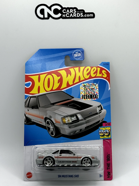 2023 Hot Wheels RLC Factory Sealed HW: The '80s 2/10 Mustang SVO Silver
