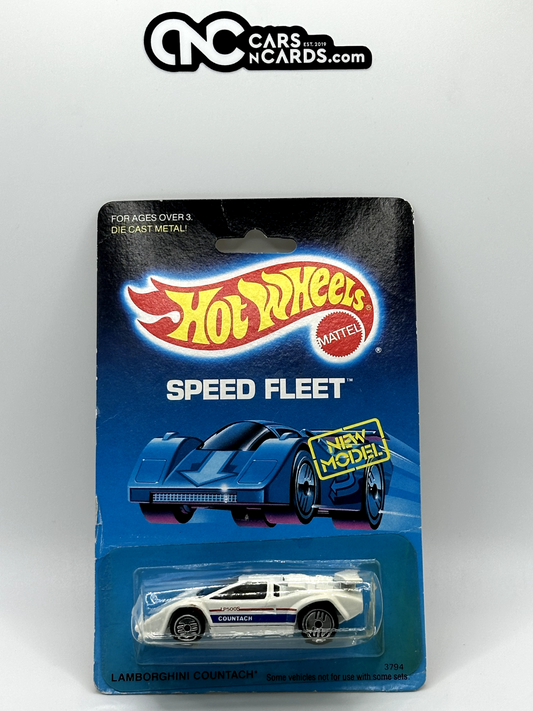 1988 Hot Wheels Speed Fleet Lamborghini Countach LP500S (Card Crease)