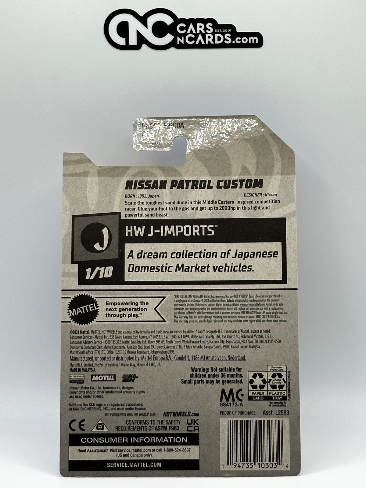 2023 Hot Wheels RLC Factory Sealed HW J-Imports 1/10 Nissan Patrol Custom
