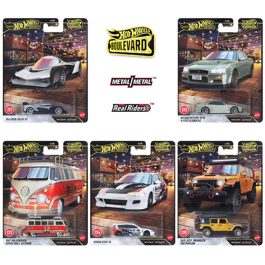 (PRE-ORDER) 2027 Hot Wheels 1:64 Premium Boulevard Mix 2 #171-#175 Full Set of 5 Cars