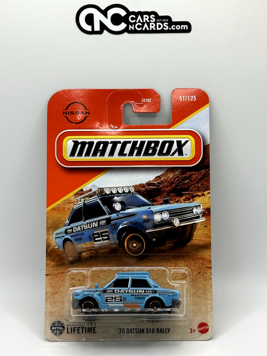 2025 Matchbox '70 Datsun 510 Rally 51/125