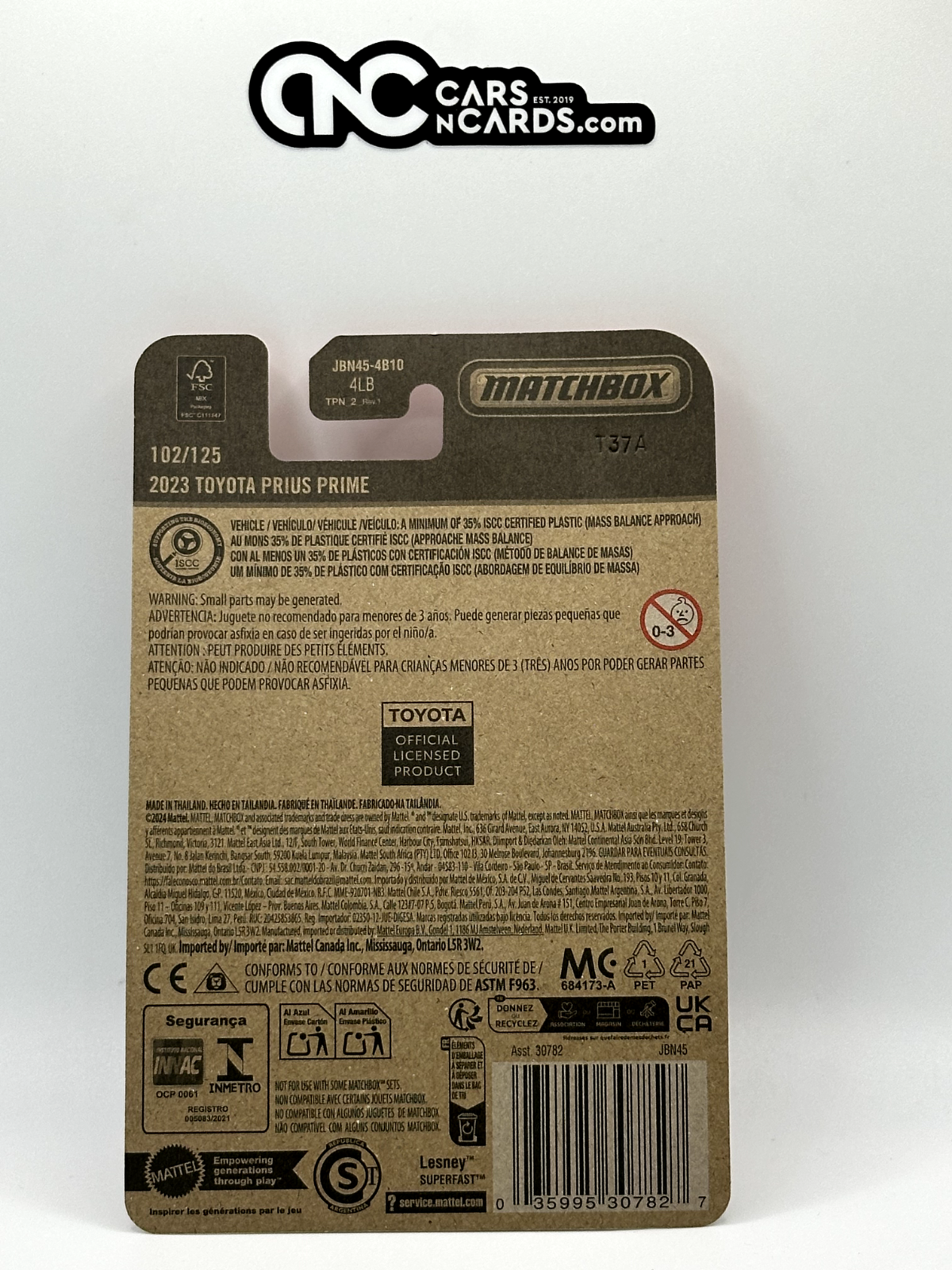 2025 Matchbox 2023 Toyota Prius Prime 102/125