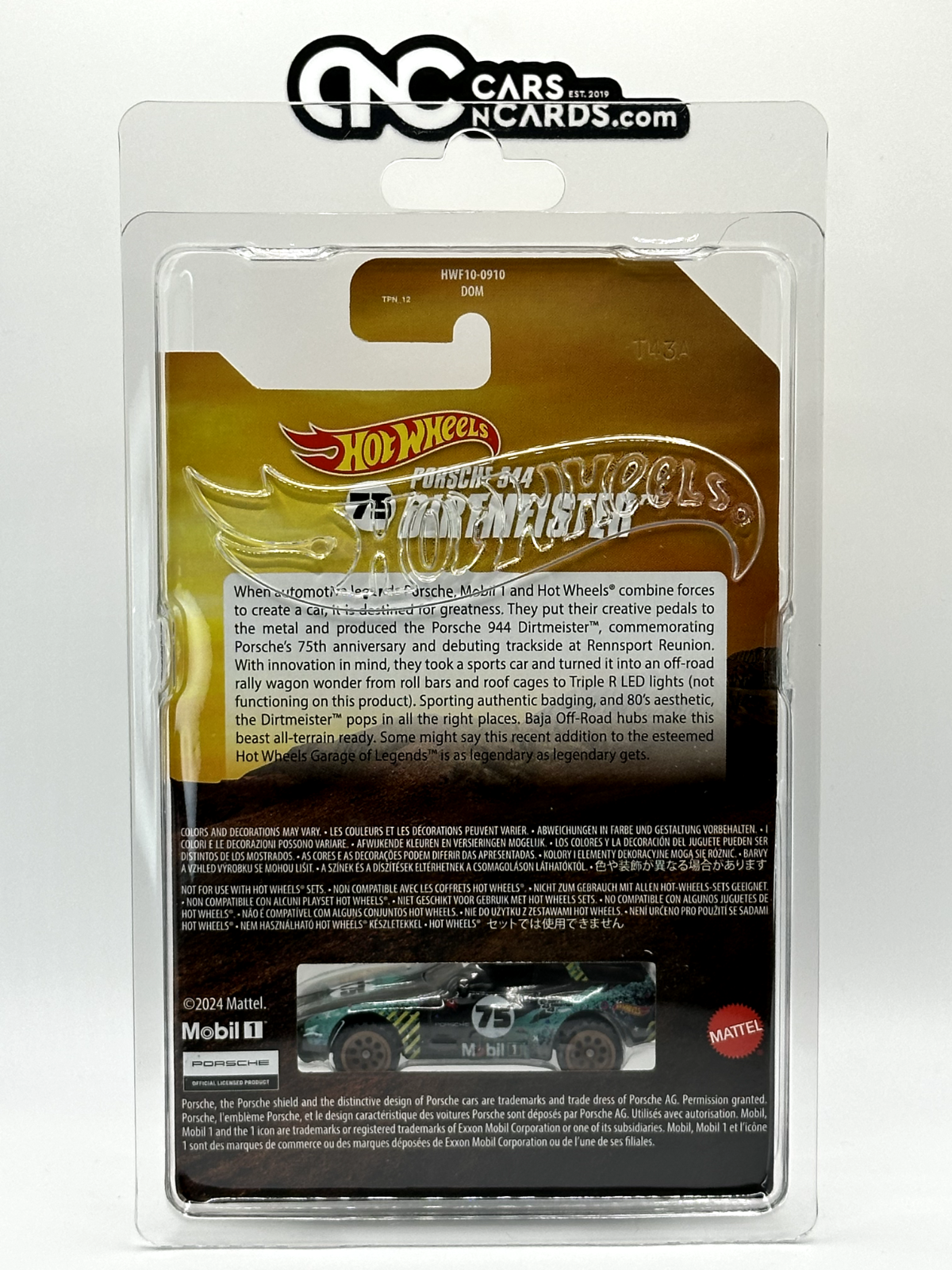 2024 Hot Wheels RLC Mattel Creations 75th Porsche 944 Dirtmeister Mobil1