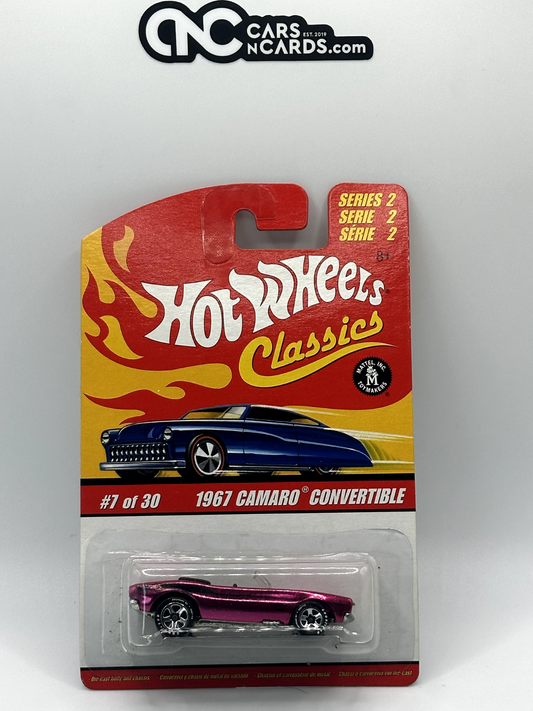 2006 Hot Wheels Classics Series 2 #7/30 1967 Camaro Convertible Pink