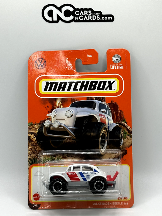 2024 Matchbox Volkswagen Beetle 4X4 Beach Patrol 43/100 NIP