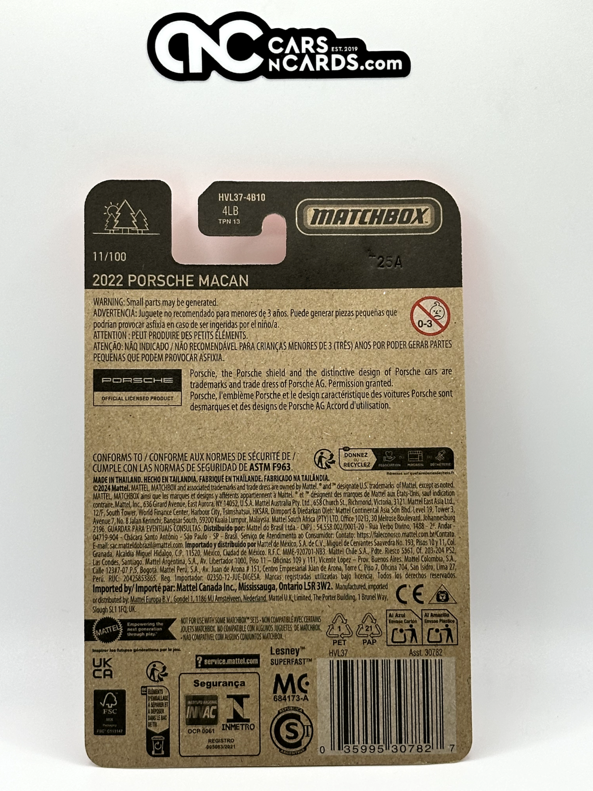 2024 Matchbox 2022 Porsche Macan 11/100 Orange NIP