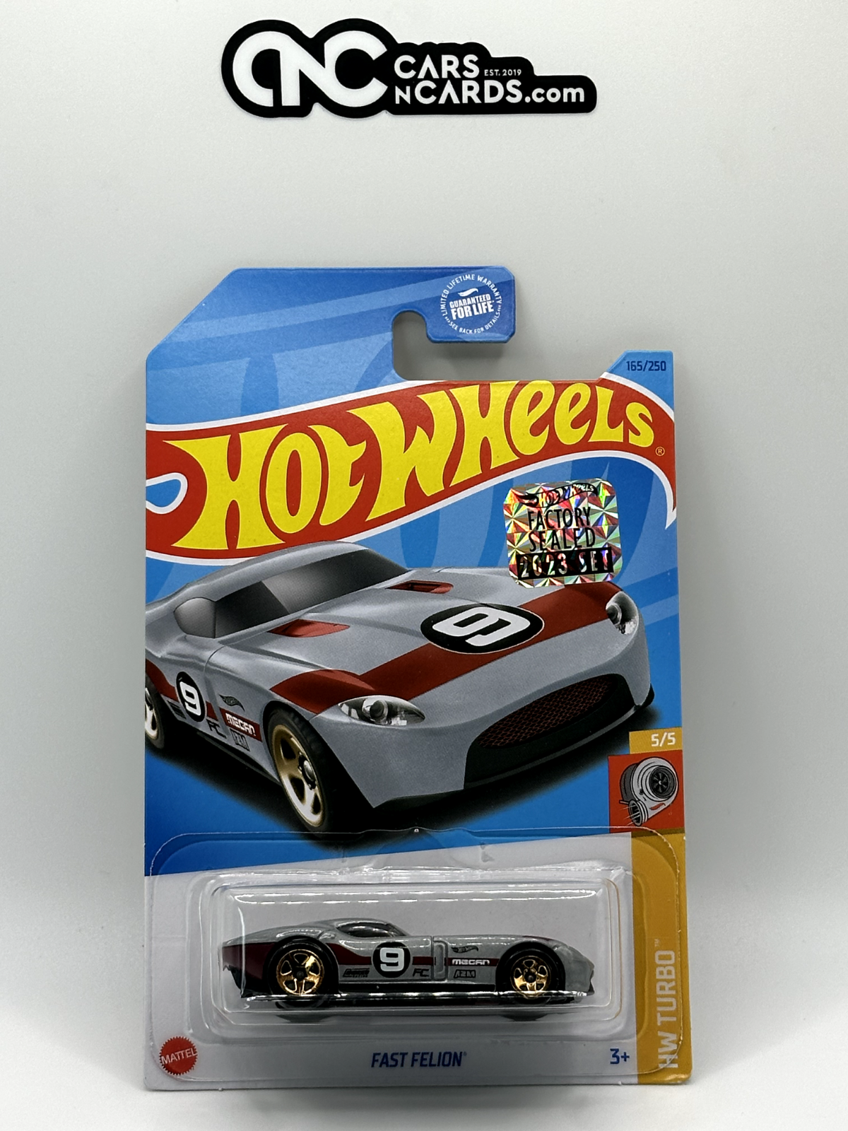 2023 Hot Wheels RLC Factory Sealed HW Turbo 5/5 Fast Felion Grey