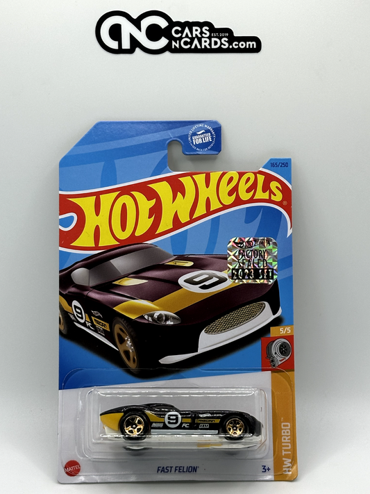 2023 Hot Wheels RLC Factory Sealed HW Turbo 5/5 Fast Felion (Card Damage)